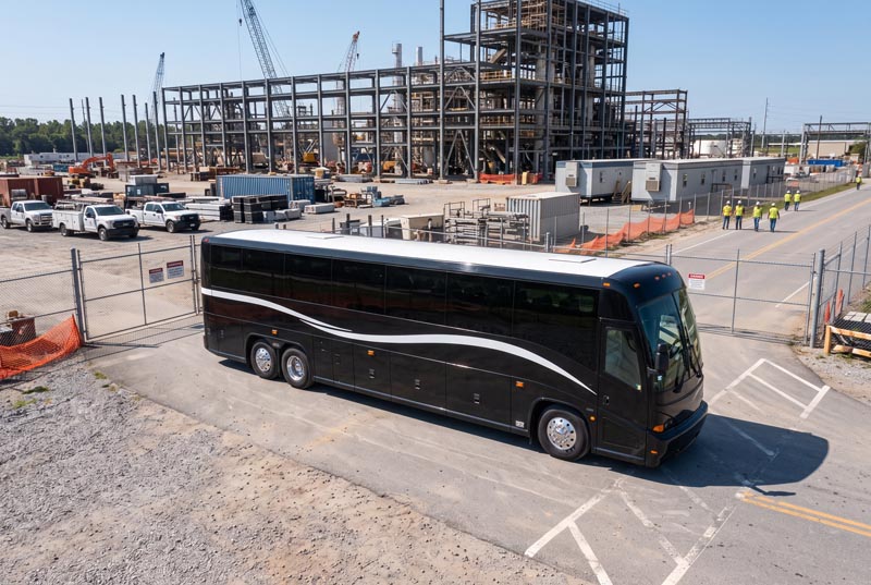 Construction Site Shuttle Bus Rentals in Kent, WA